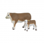 Big Country Toys Hereford Cow & Calf Set