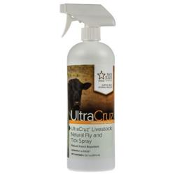 UltraCruz Livestock Natural Fly & Tick Spray 32 oz