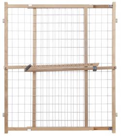 North States Toddleroo Wire Wood Mesh Expandable Gate