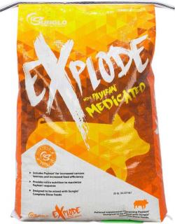 Sunglo Explode with Paylean Swine Supplement 25 lb