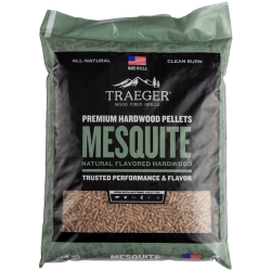 Traeger Natural Hardwood Grill Pellets Mesquite 20 lbs
