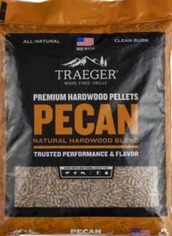 Traeger Natural Hardwood Grill Pellets Pecan 20 lbs